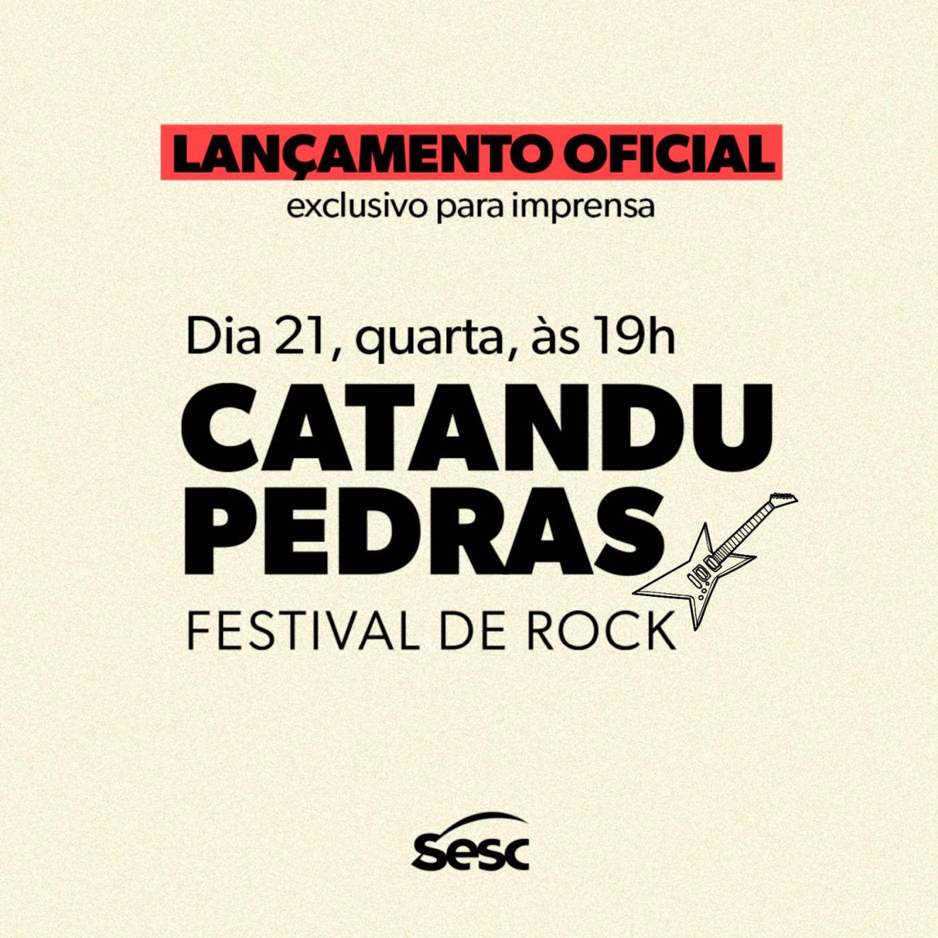 Lançamento oficial do Catandupedras