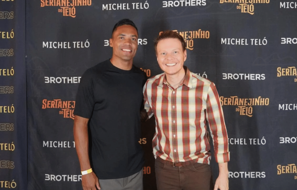 Alex Sandro e Michel Teló protagonizam encontro especial em noite de festa no Clube de Tênis de Catanduva